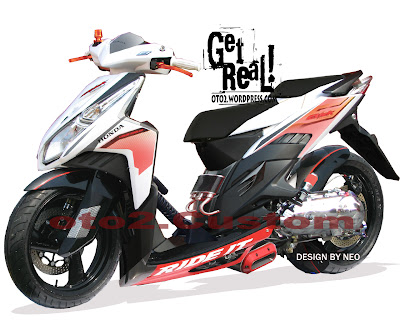 Honda Vario Techno CBS Modifikasi Racing 