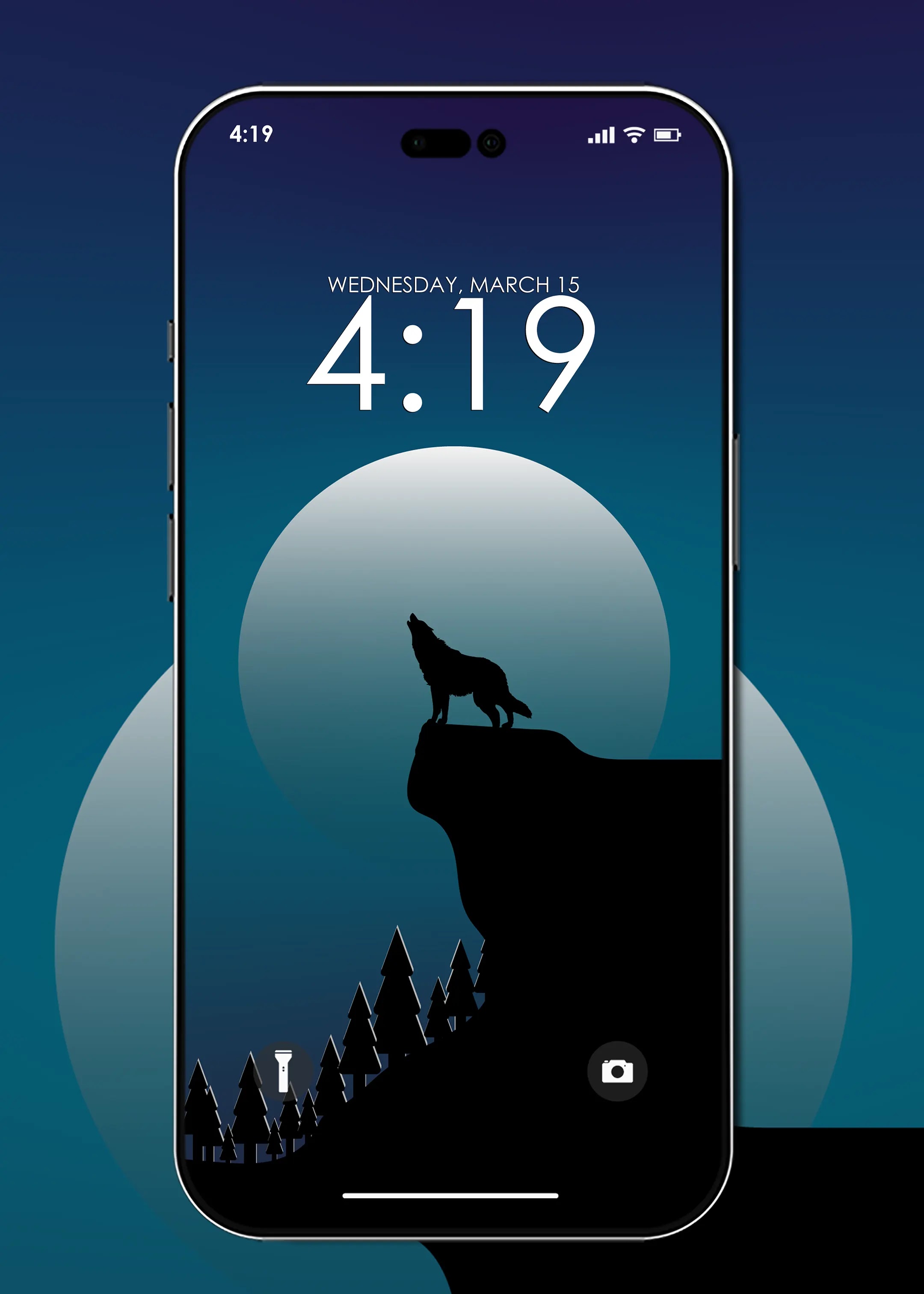 Phone Wallpaper HD 4K - Wolf Howling