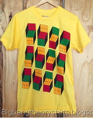 Yellow Opti Blocks T-Shirt for man