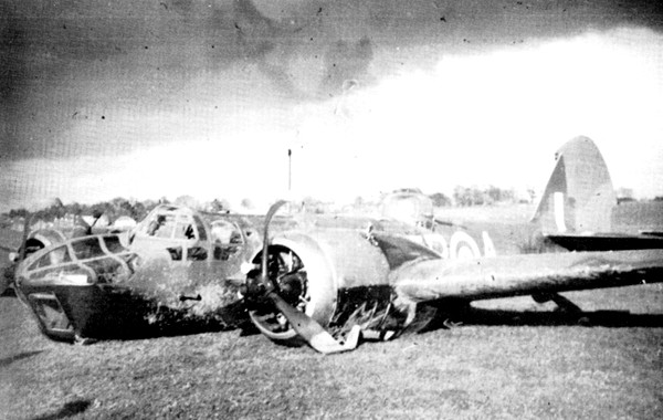30 March 1941 worldwartwo.filminspector.com Bristol Blenheim crashlanded