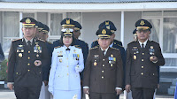 Komandan Lanal Bandung Hadiri Upacara Peringatan HUT Ke-78 TNI Angkatan Udara Tahun 2024
