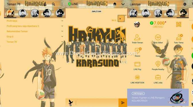 Download Tema Line Anime HAIKYUU – KARASUNO