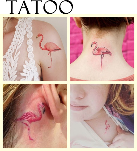 Tatuagem flamingos