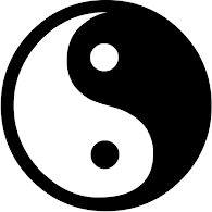 Imagen del yin yang, representa el bien que puede generar ChatGPT y el mal que algunos pueden darle.