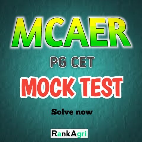 MCAER PG CET MOCK TEST | RankAgri