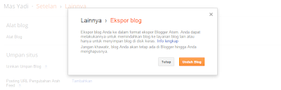 Cara Back Up Semua Data Artikel Blog