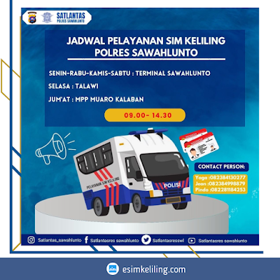 Jadwal SIM Keliling Kota Sawahlunto