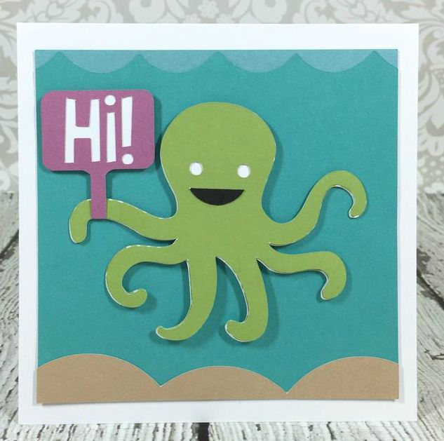 Cricut Artistry Octopus card