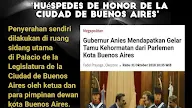Anies Dapat Gelar Tamu Kehormatan Dari Parlemen Buenos Aires Argentina