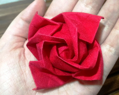 rosa de origami