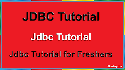 jdbc tutorial