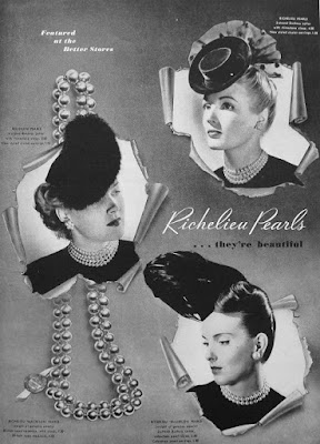 vintage 1940's Richelieu ad for pearls