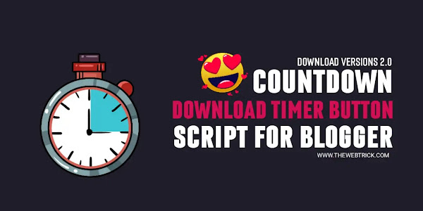 How to Add Countdown Timer Button to Blogger V2.0