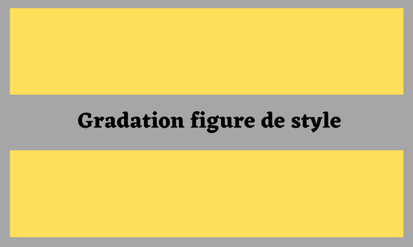 Gradation figure de style