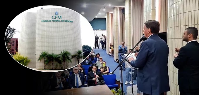 Bolsonaro fez discurso negacionista no Conselho Federal de Medicina 