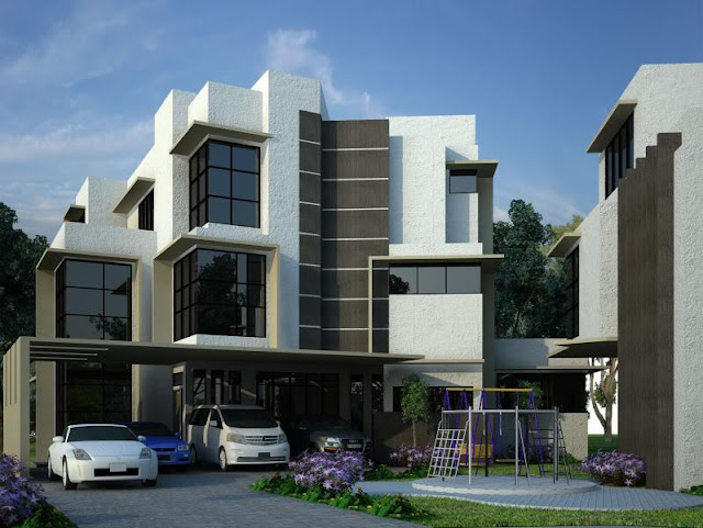 Desain rumah mewah minimalis modern 2 lantai