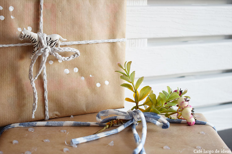 packaging handmade con papel craft