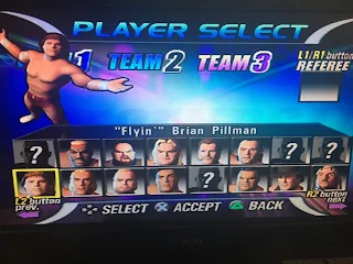 Legends of Wrestling (PS2) Review - Roster selection