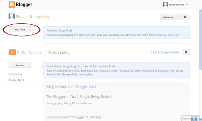 Cara membuat Blog di Blogger