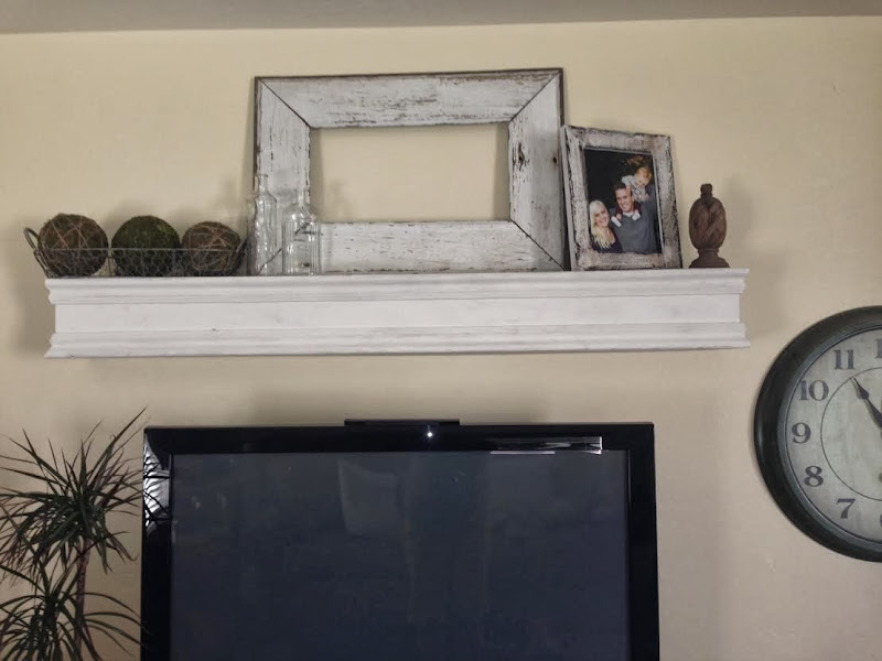 DIY Fireplace Mantel Shelf