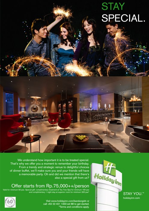  Hotel  Bandung Promo Paket Ulang Tahun Holiday Inn Bandung