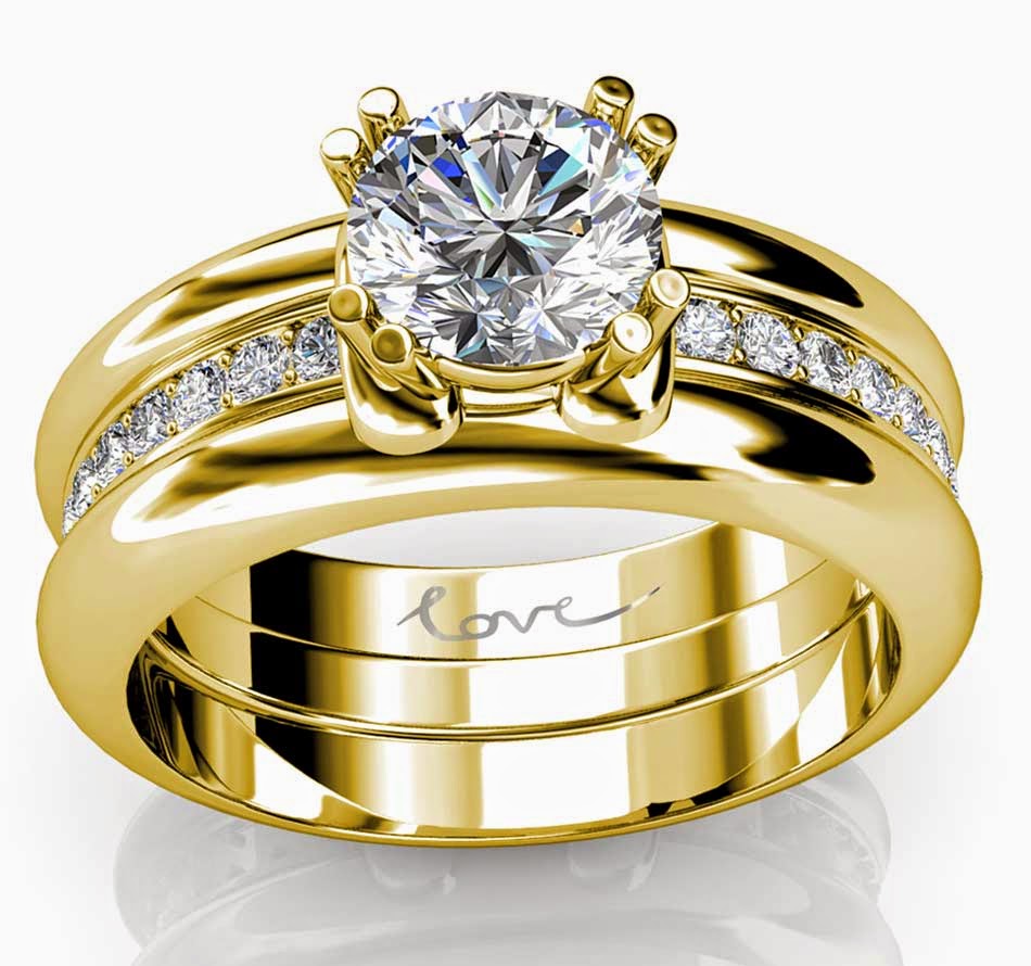 ... yellow gold trio wedding rings sets luxury diamond categories wedding