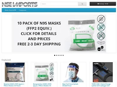 NSE Imports, buy your FFP2/N95 Masks here.