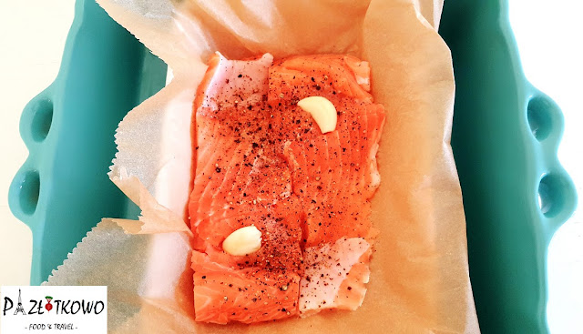 Łosoś pieczony Roasted salmon 