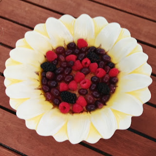 Fruit Salad in a Giant Daisy Bowl