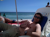 Curtindo uma praia - Chilling at the beach