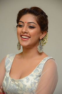 Anu Emmanuel in a Transparent White Choli Cream Ghagra Stunning Pics 091.JPG