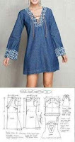 Medidas y patrones de costura de ropa de mujer