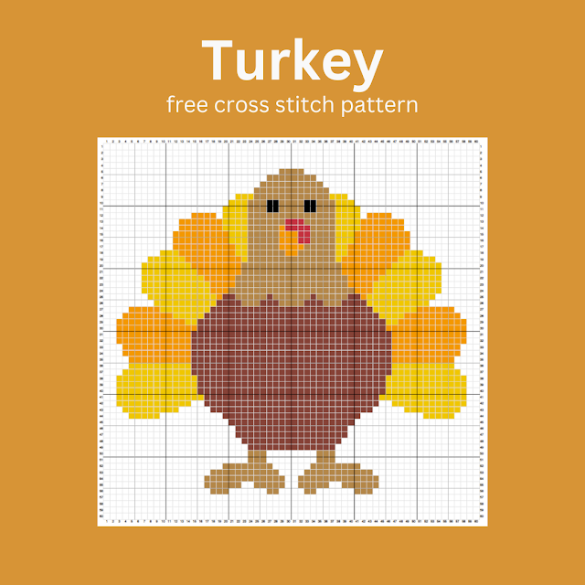 Turkey - free cross stitch pattern