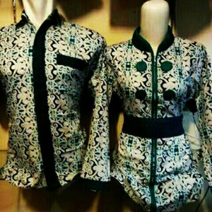  Baju Batik Couple Astek Hijau