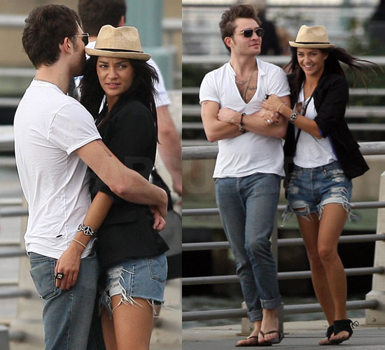 Jessica Szohr and Ed Westwick aka Chuck and Vanessa from Gossip Girl are 