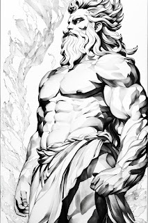 king of the gods on Mount Olympus- Zeus