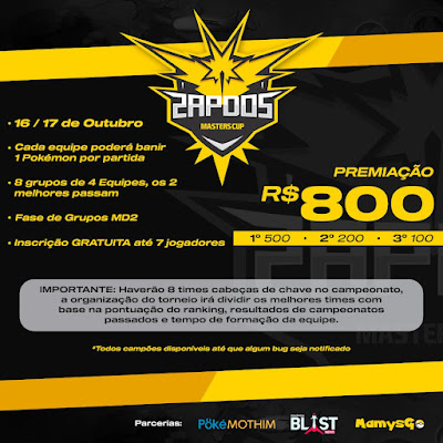 2ª Edição Zapdos Masters Cup