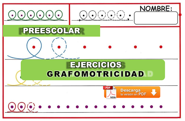 Ejercicios de grafomotricidad para preescolar