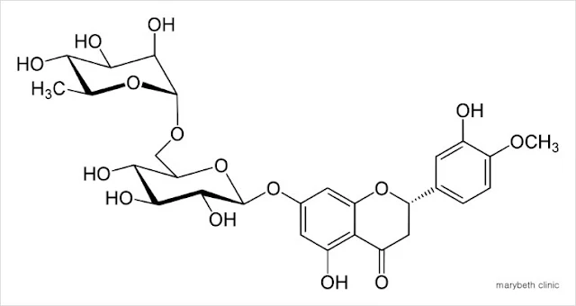 헤스페리딘 화학구조식 이미지