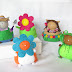 New Spring Themed Fat Cat Pincushions: gardener, flower heads, hula
dancer and frog costume