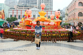Took photo at Largo Do Senado or Senado Square, a history rich tourist attraction  displays Chinese New Year decoration