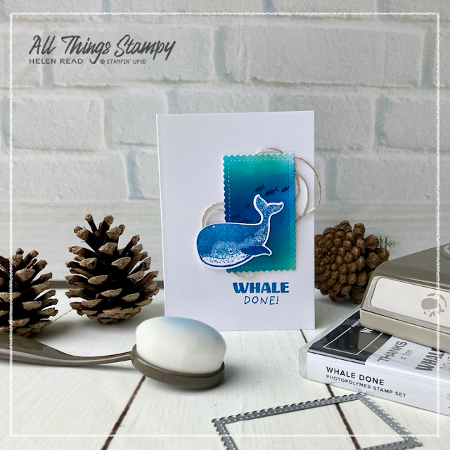 Whale Done Stampin Up card ideas Demonstrator Derbyshire