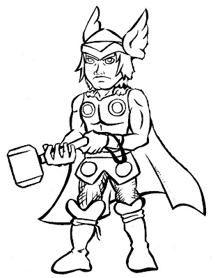 Thor Coloring Pages