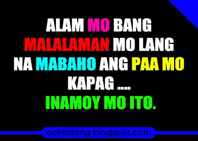 Hindi mo malalaman na mabaho ang paa mo kapag hindi mo inamoy ito.