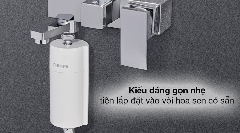 Thiết bị lọc nước tại vòi sen Philips AWP1775WH/74