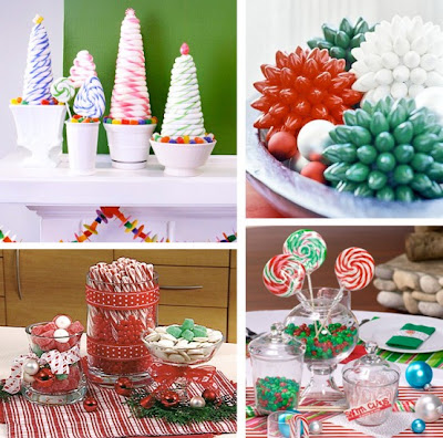 Christmas Table Centerpieces on Christmas Candy Table Centerpieces