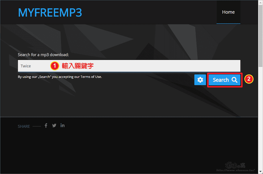 MyFreeMP3 搜尋下載MP3音樂