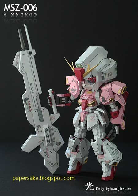 Gundam Girl Papercraft