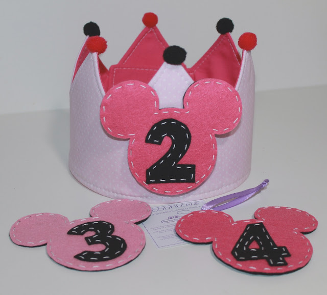 corona de cumpleaños minnie mouse
