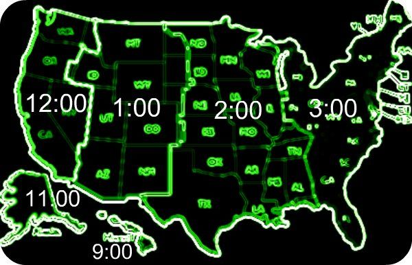 map of time zones us. Time+zone+map+us+canada